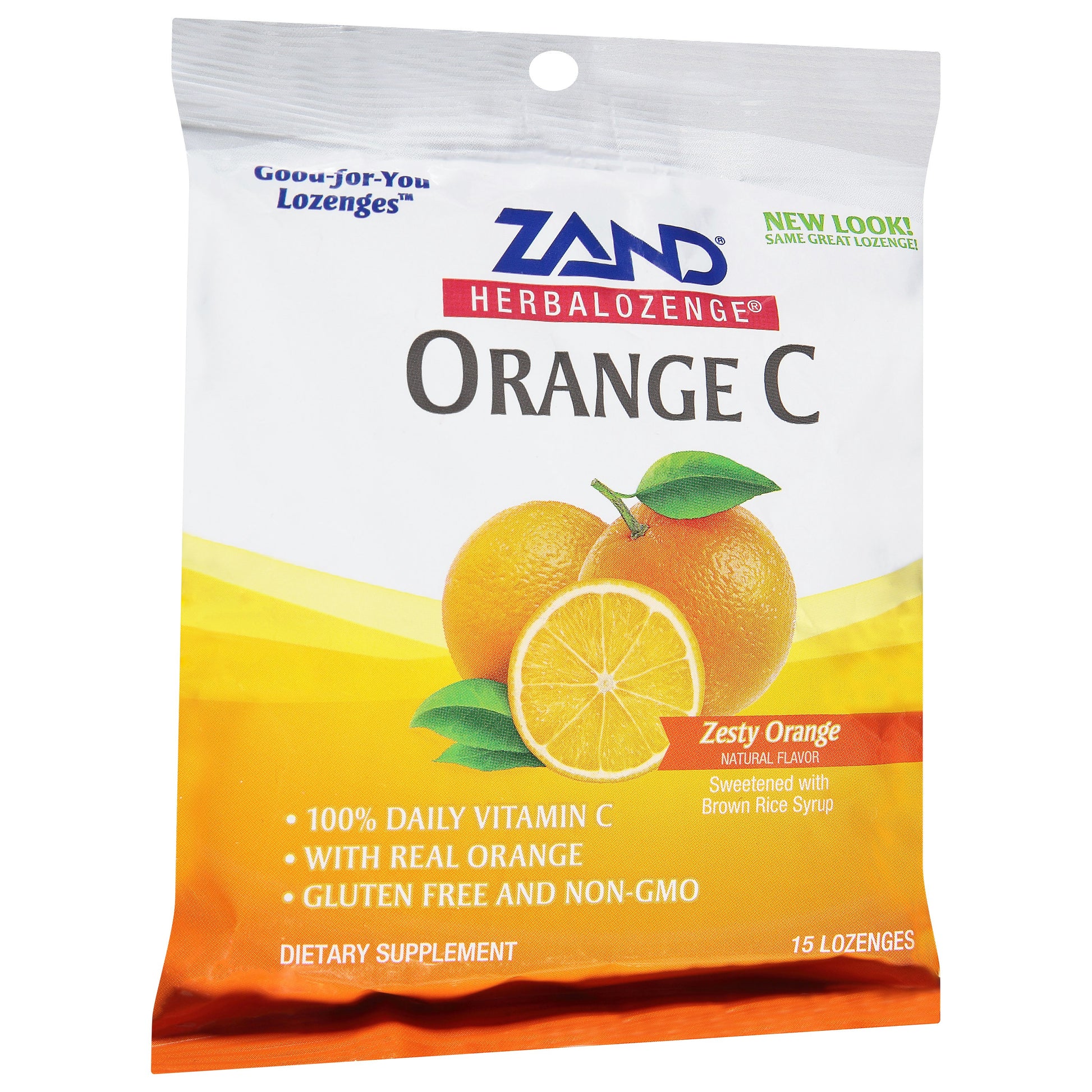 Zand HerbaLozenge Orange C Natural Orange - 15 Lozenges - Case of 12