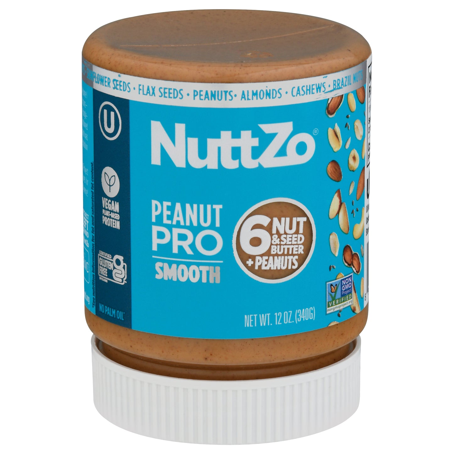 Nuttzo Peanut Pro Smooth 12 oz (Pack Of 6)