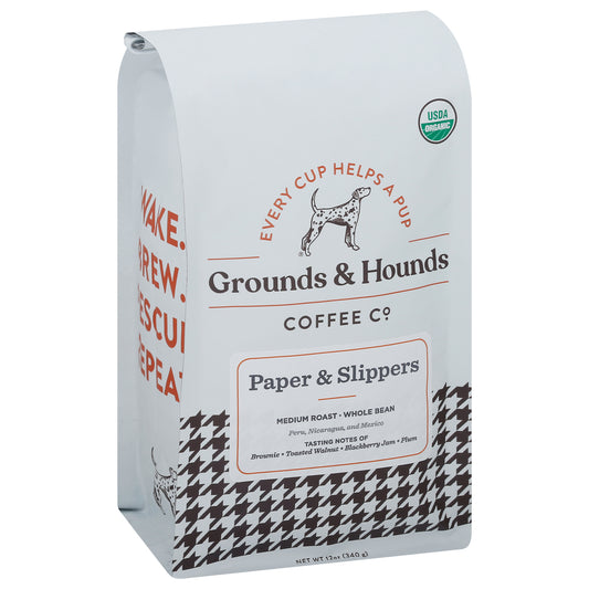 Grounds & Hounds Coffee Coffee Paper Slippers 12 Oz Pack of 8