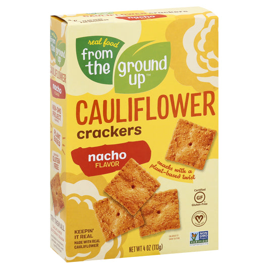 From The Ground Up Crackers Cauliflower Nacho 4 oz (Pack Of 6)