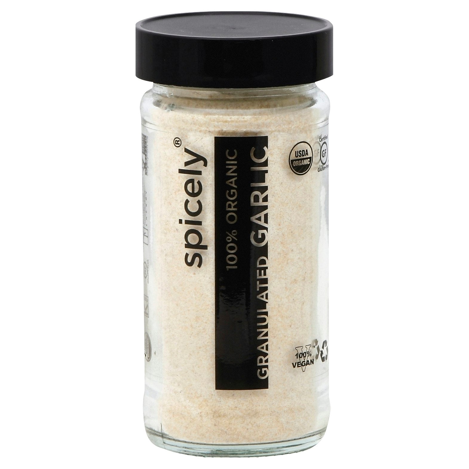 Spicely Organics Spice Garlic Granulates Jar 2 Oz Pack of 3