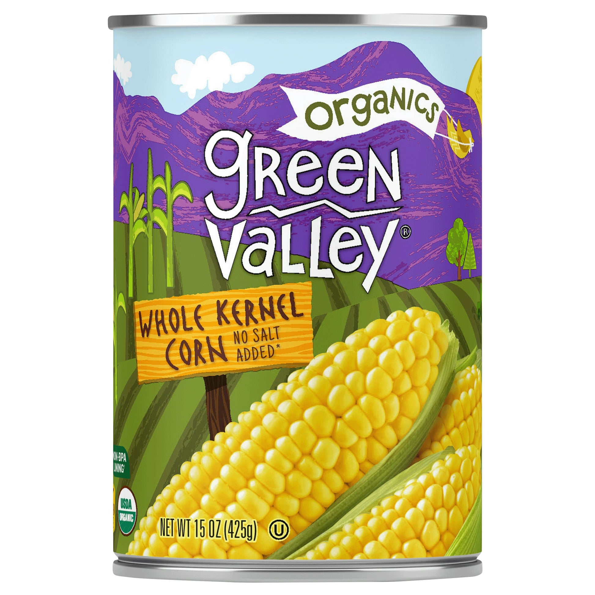 Green Valley Organics Corn Sweet Ezo Organic Whole 15 Oz Pack of 12