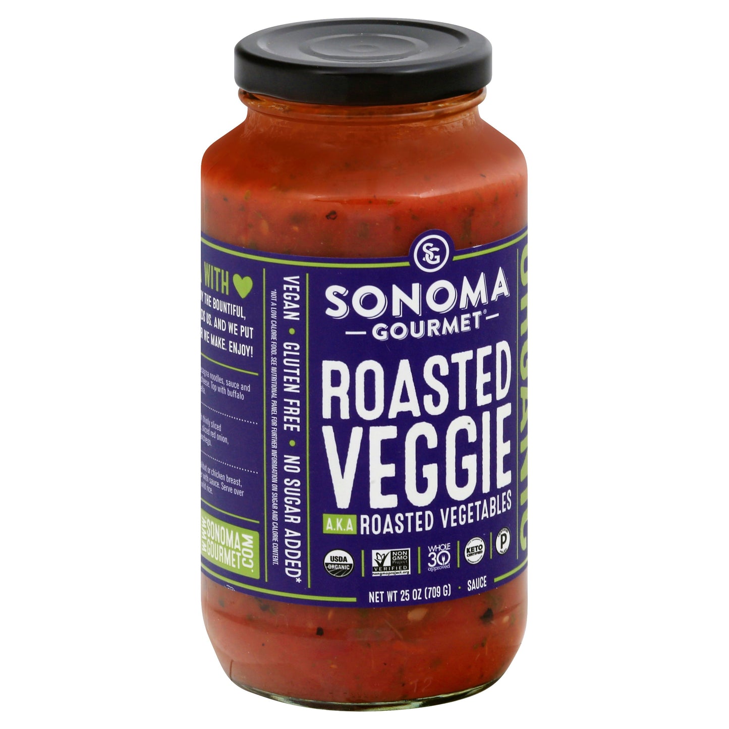 Sonoma Gourmet Sauce Pasta Roasted Veggies 25 oz (Pack of 6)