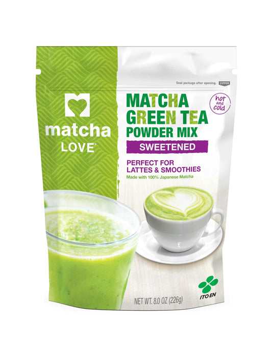 Matcha Mix Tea Green Matcha Sweetened 8 Oz Pack of 6