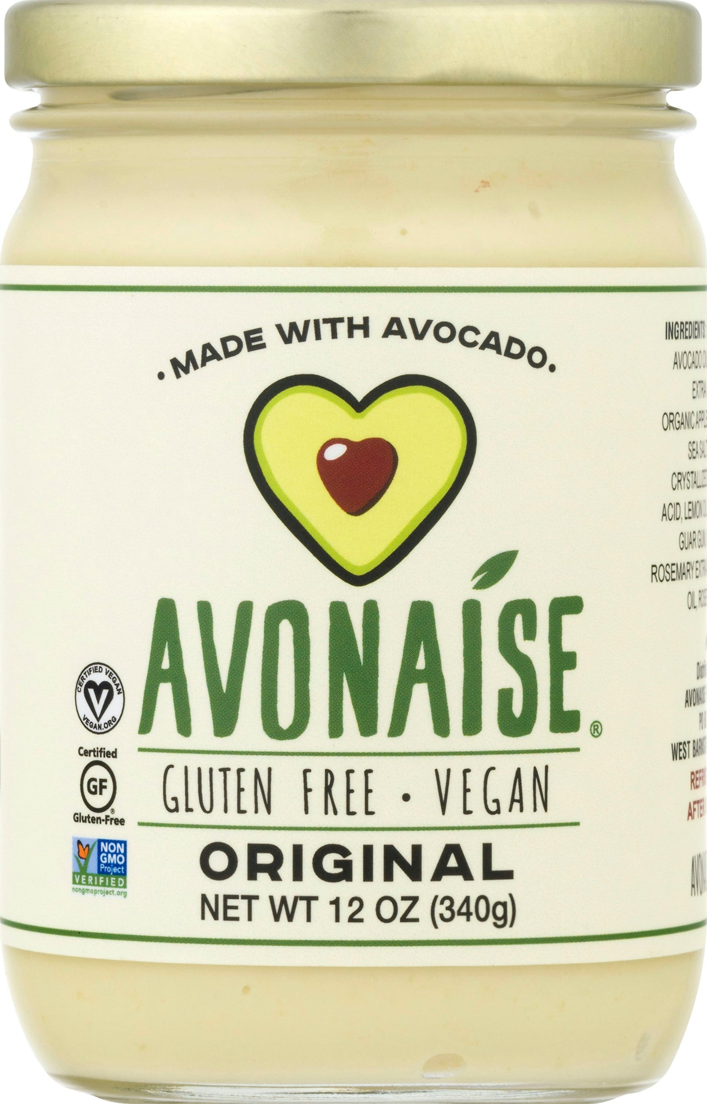 Avonaise Mayo Avocado Original 12 Oz (Pack of 6)