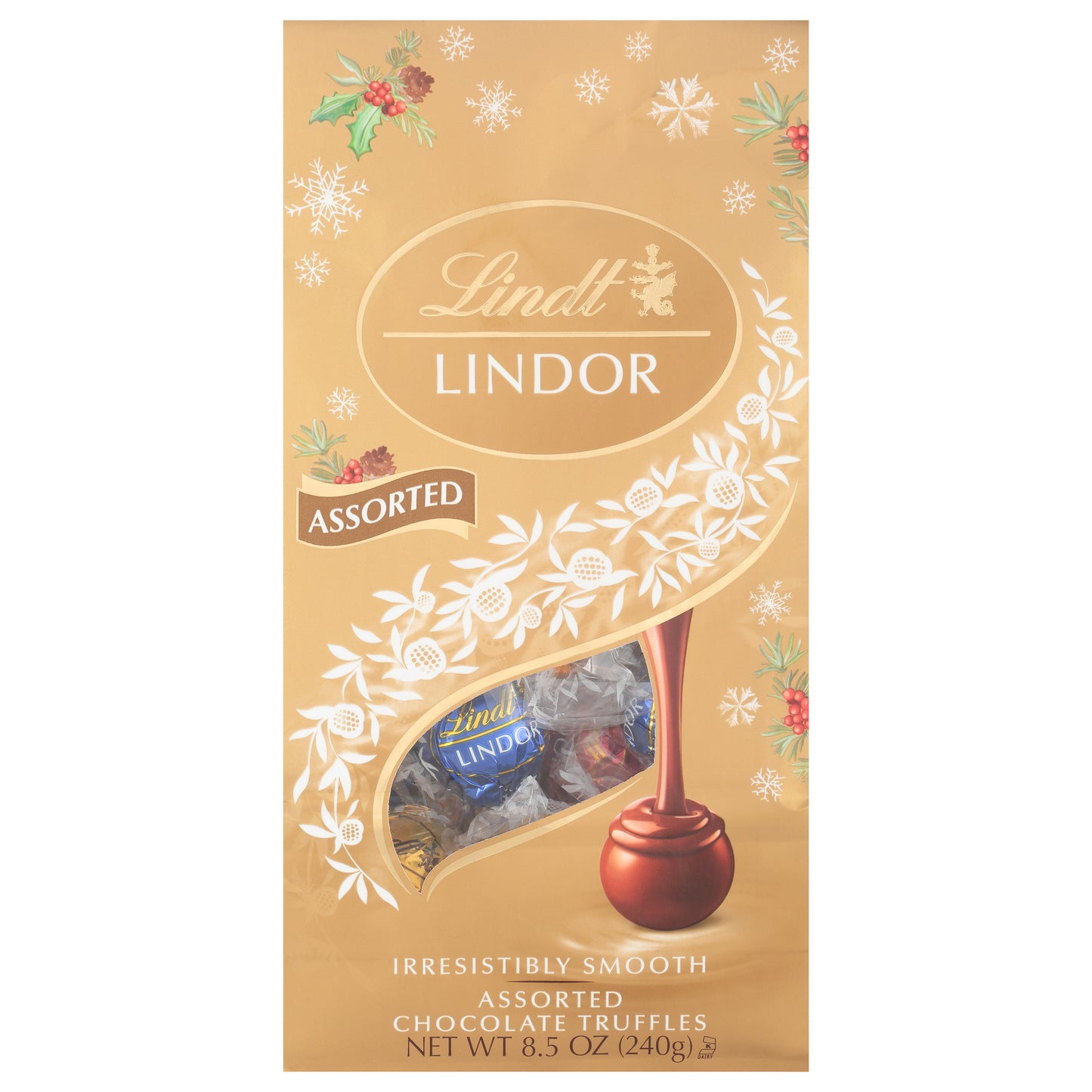 Lindt Chocolate Lindor Assorted Truffle Bag 8.5 Oz (Pack Of 12)