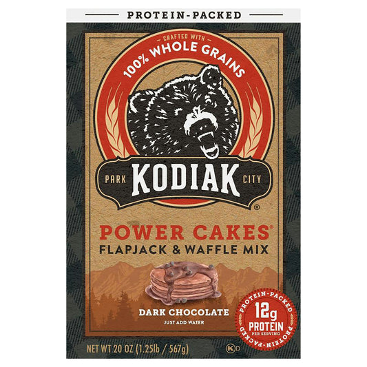 Kodiak Mix Flapjack Power Dark Chocolate 18 Oz Pack of 6