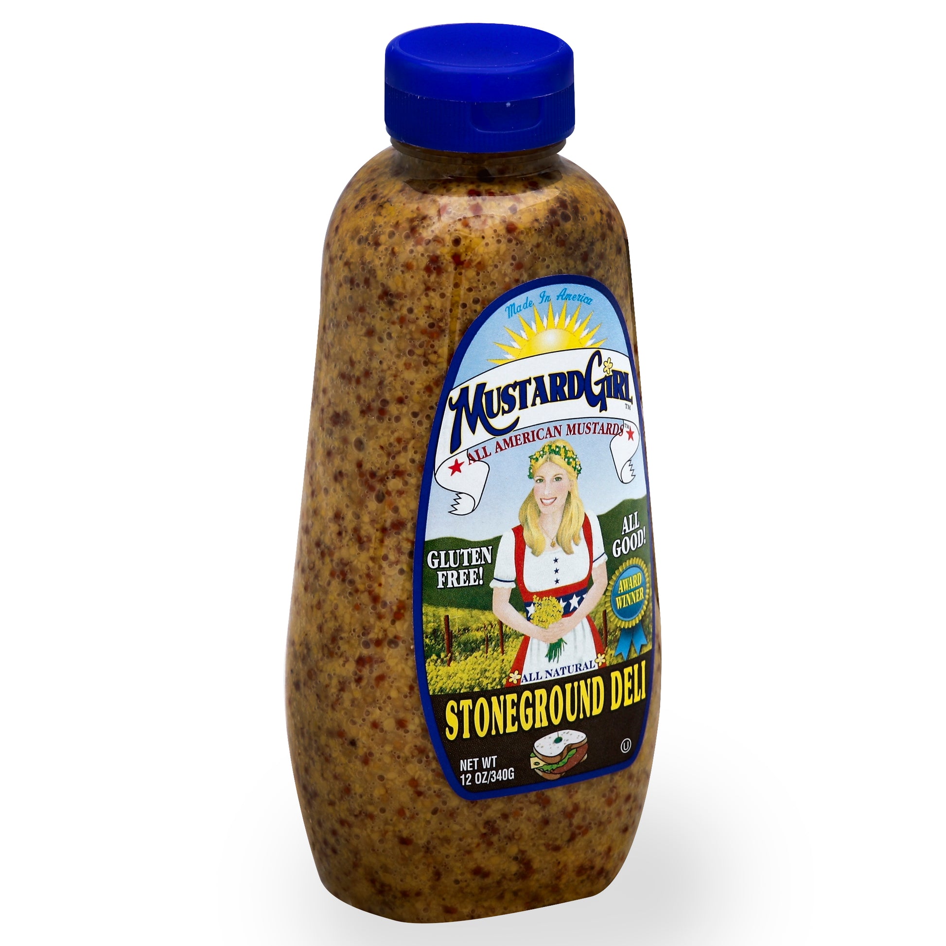 Mustard Girl Mustard Stoneground Deli Gluten Free 12 oz (Pack Of 12)