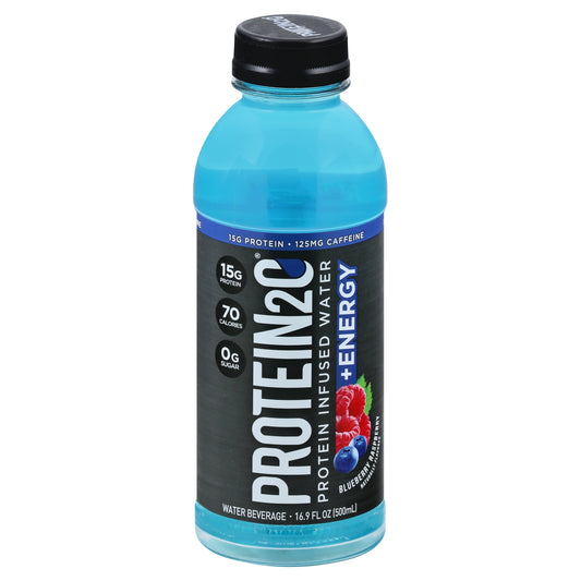 Protein2O Beverage Energy Blueberry Raspberry 16.9 FO (Pack Of 12)