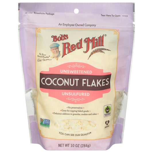 Bobs Red Mill Coconut Flakes 10 oz (Pack of 4)