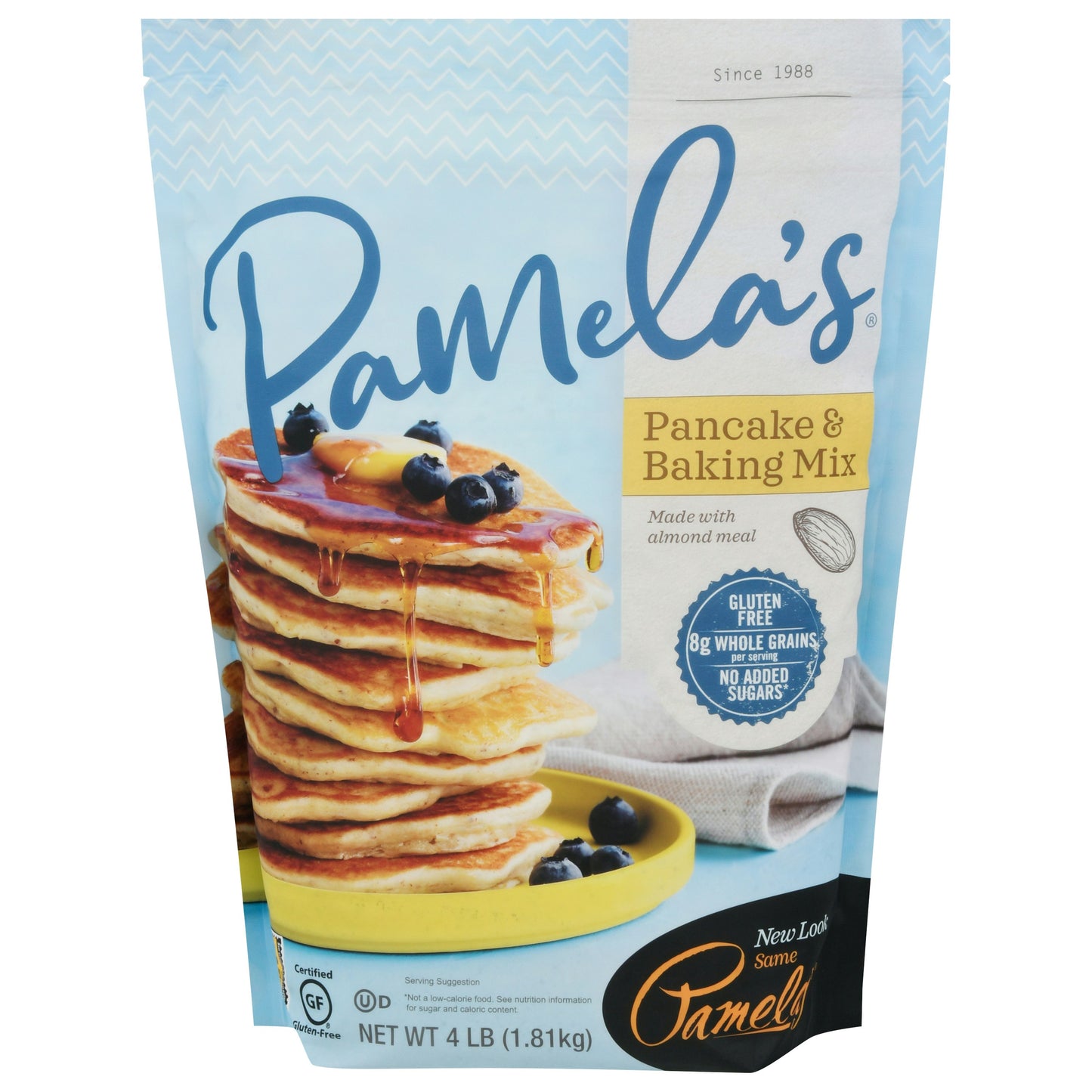 Pamelas Mix Pancake Baking Wheat free Gluten Free 4 Lb (Pack of 3)