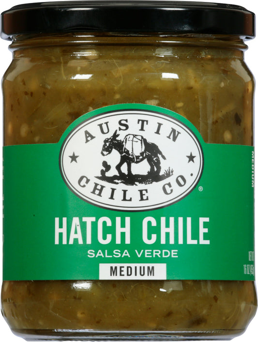 Austin Chile Company Salsa Green Hatch 16 Oz Pack of 6