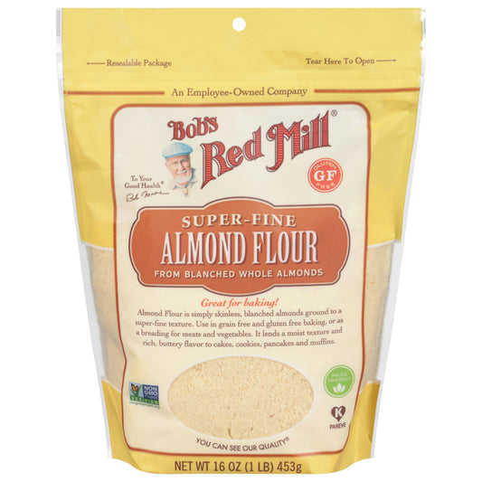 Bobs Red Mill Flour Almond 16 oz (Pack of 4)