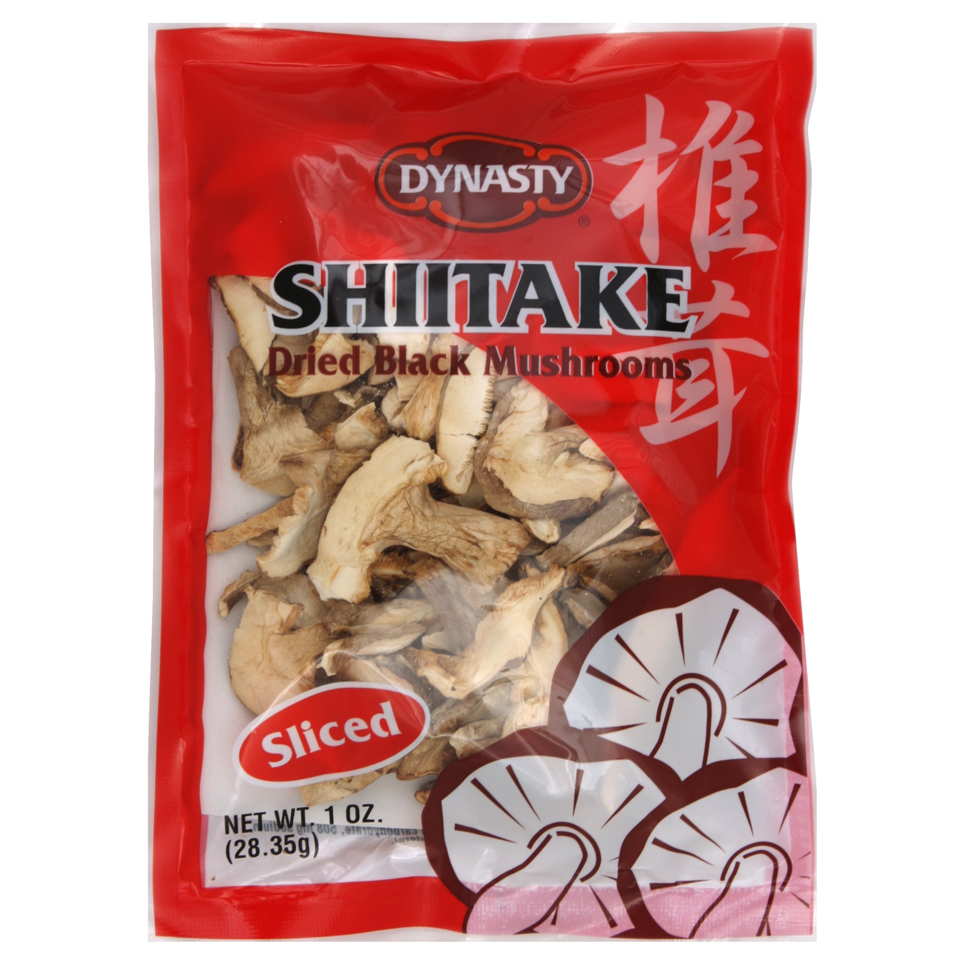 Dynasty Mushroom Shitake Dried Black Sliced 1 Oz (Pack Of 12)