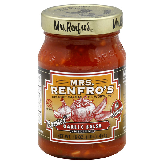 Mrs Renfro Salsa Garlic 16 oz (Pack Of 6)