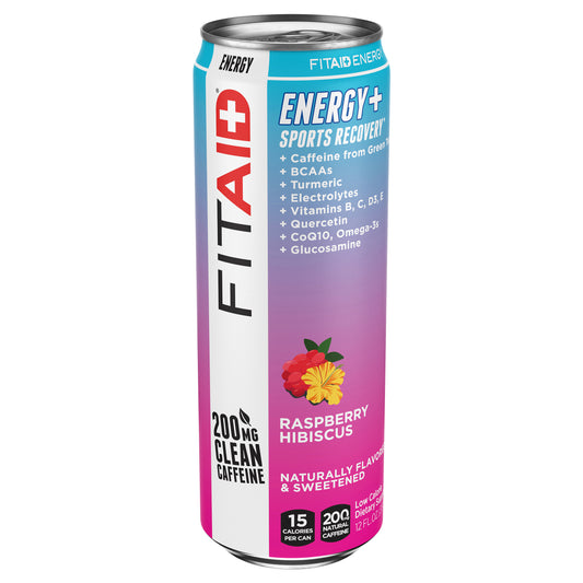 Lifeaid Beverage Fitaid Energy Raspberry RTD 12 Fl Oz (Pack Of 12)