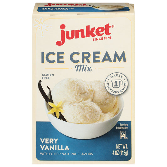 Junket Ice Cream Very Vanilla Mix 4 oz (Pack Of 12)