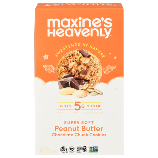 Maxines Heavenly Cookie Peanut Butter Chocolate Chunk 7.2 oz (Pack Of 8)