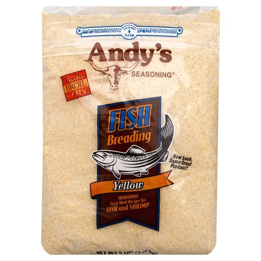 Andys Seasoning Fish Yellow 5 Lb (Pack Of 6)