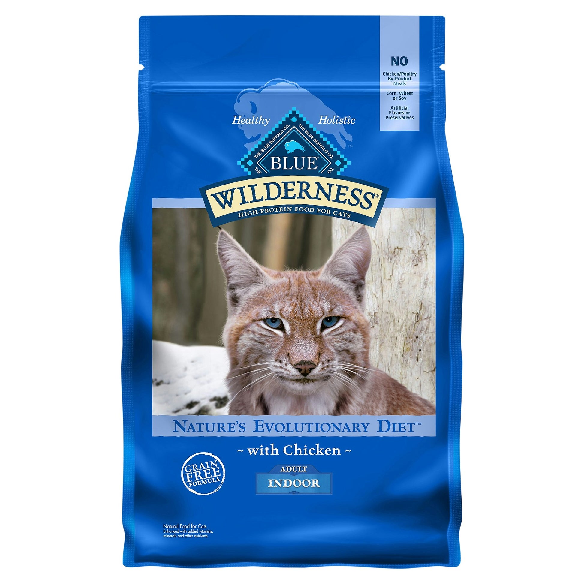 Blue Buffalo Food Cat Adult Chicken Indoor 4 Lb Pack of 4