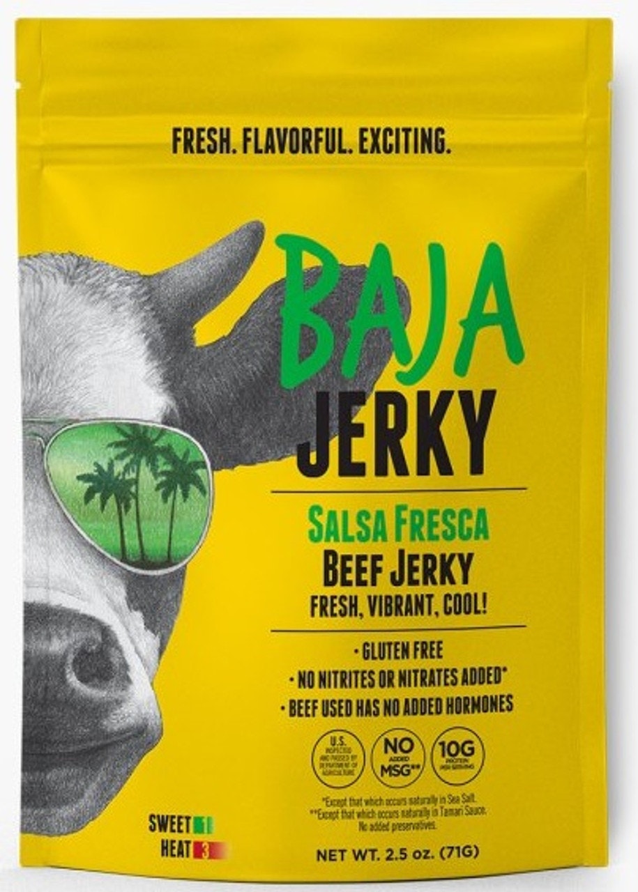 Baja Jerky - Beef Jerky Salsa Fresca 2.5 oz (Pack of 12)