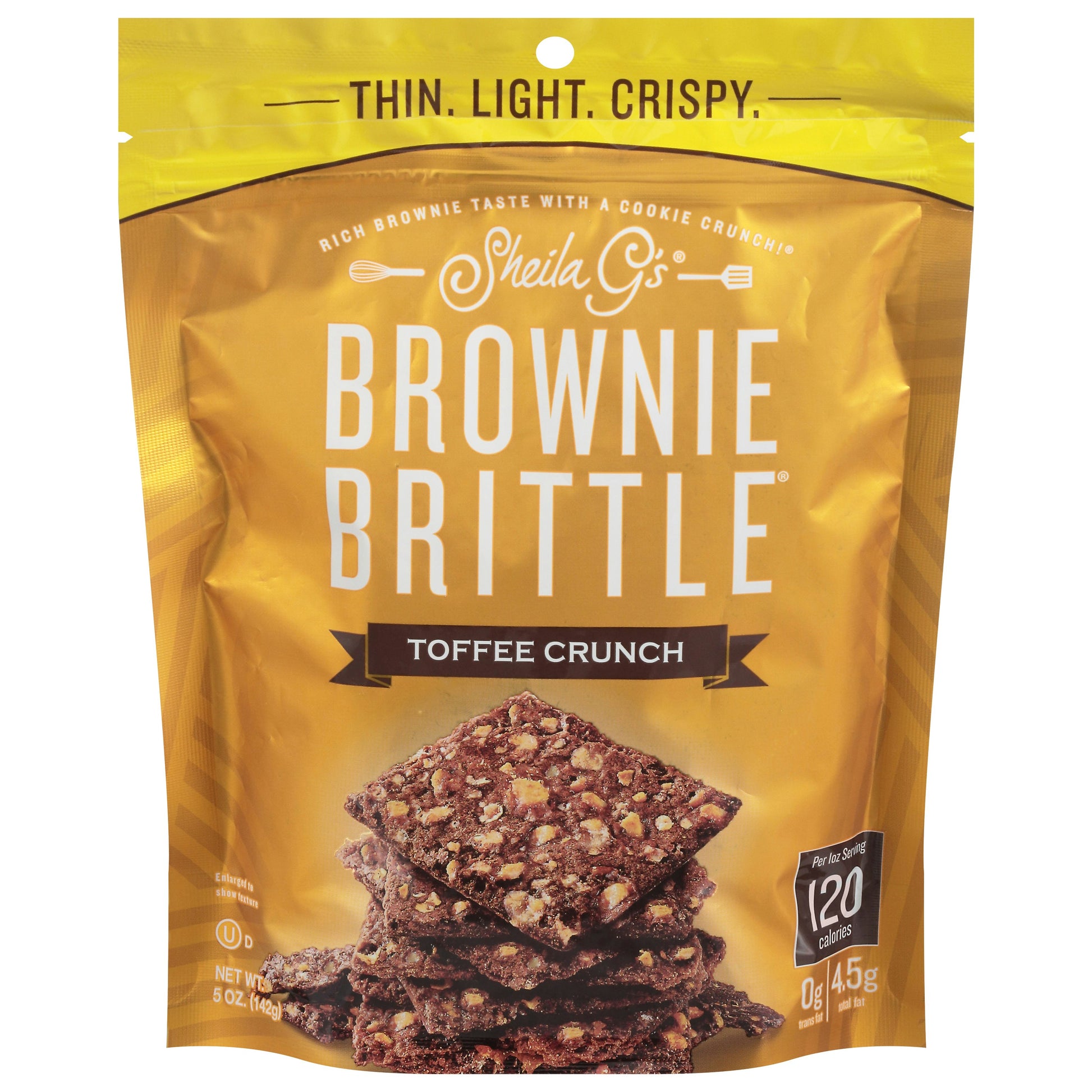 Sheila Gs Brownie Brittle Toffe Crunch 5 oz (Pack of 12)