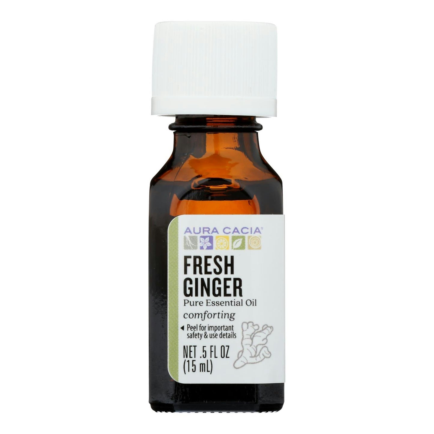 Aura Cacia - Essential Oil - Fresh Ginger - 0.5 oz..50 oz