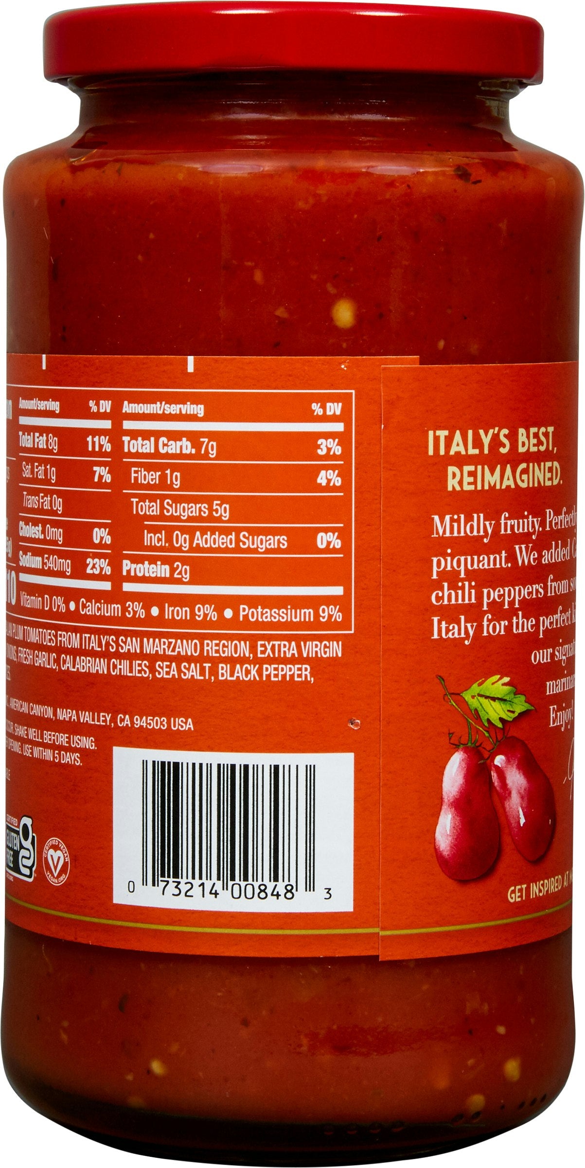 Mezzetta Sauce Pasta Spicy Plum Tom 24 Oz (Pack of 6)