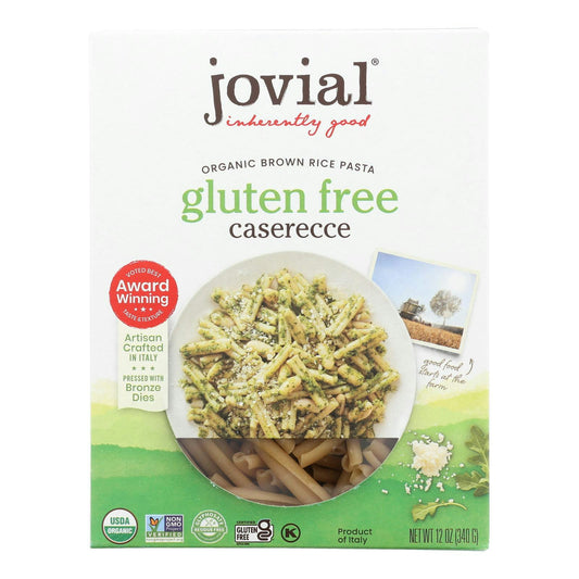 Jovial - Gluten Free Brown Rice Pasta 12 oz (Pack of 12)