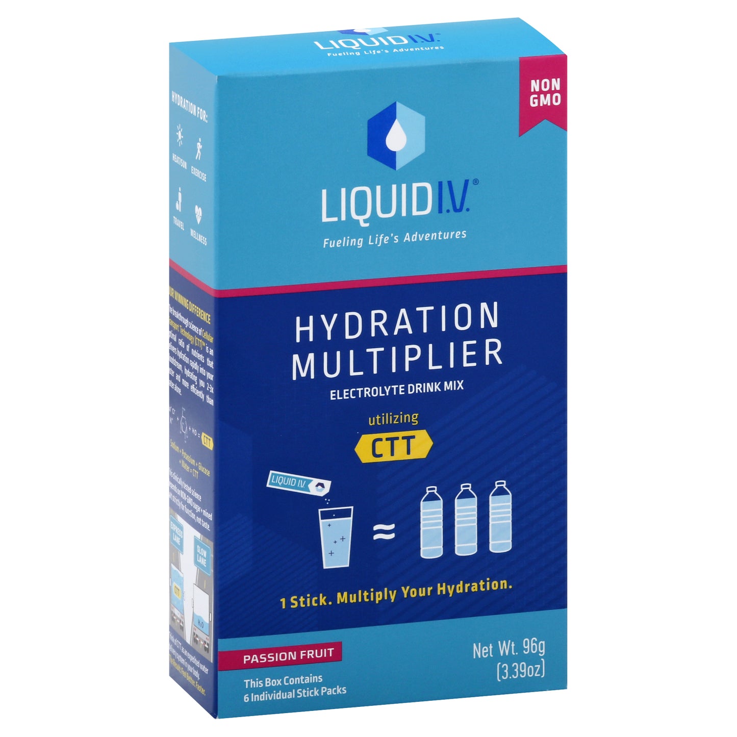 Liquid Iv Hydration Passion Fruit 3.39 Oz Pack of 1