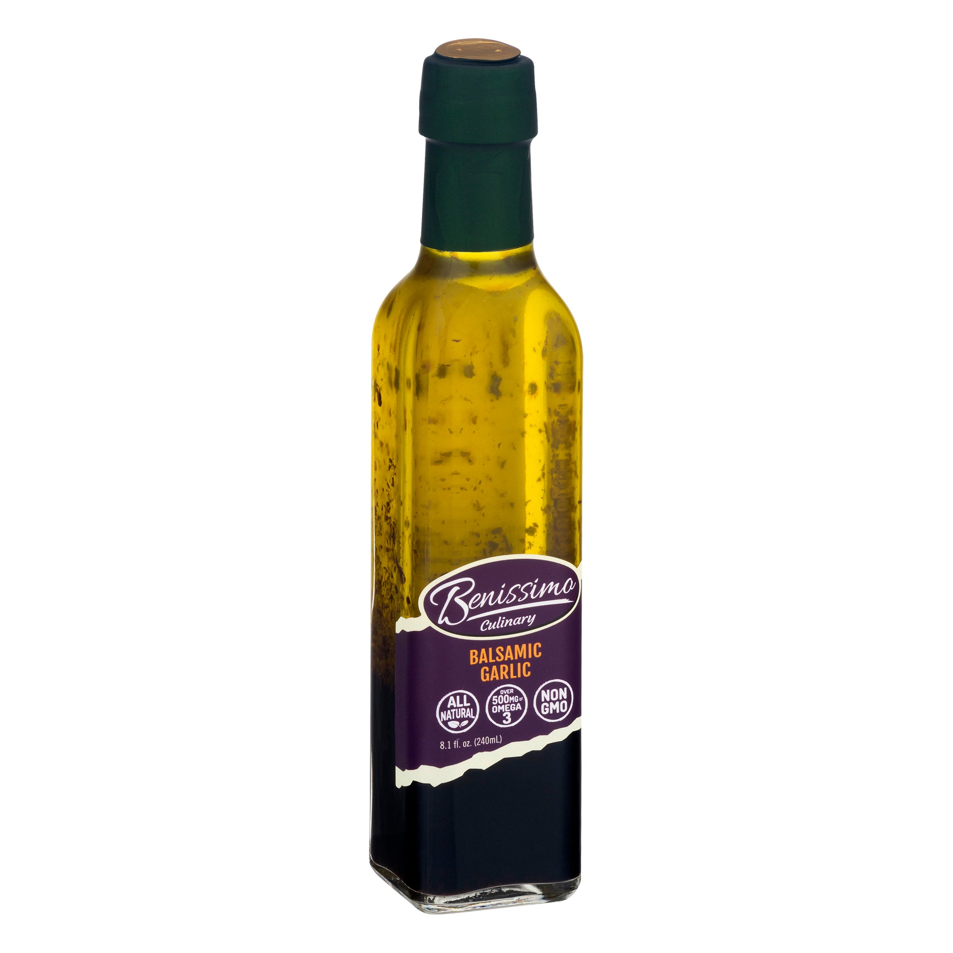 Benissimo Oil Balsamic Garlic 8.1 Oz Pack of 6