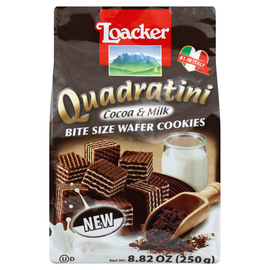 Loacker Quadratini Cocoa & Milk 8.82 oz (Pack Of 6)