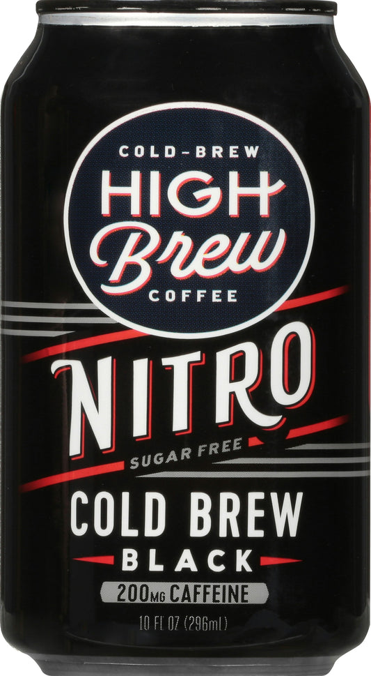 High Brew Coffee Nitro Black 10 Fl oz (Pack of 12)