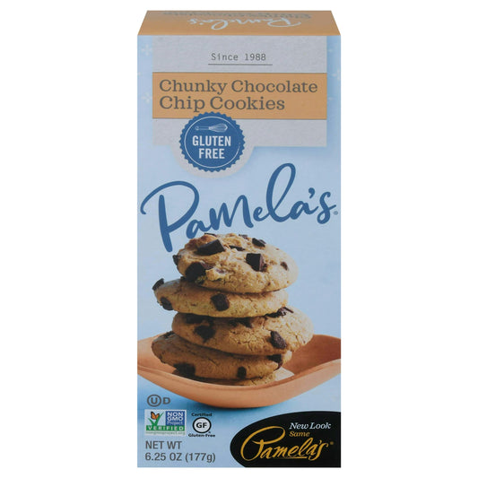 Pamelas Cookies Chunky Chocolate Chip 6.25 oz (Pack of 6)