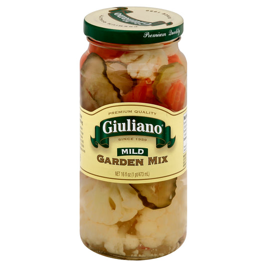 Giuliano Veg Mix Garden Mild 16 oz (Pack Of 6)