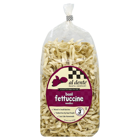 Al Dente Pasta Fettuccine  Basil 12 Oz (Pack Of 6)