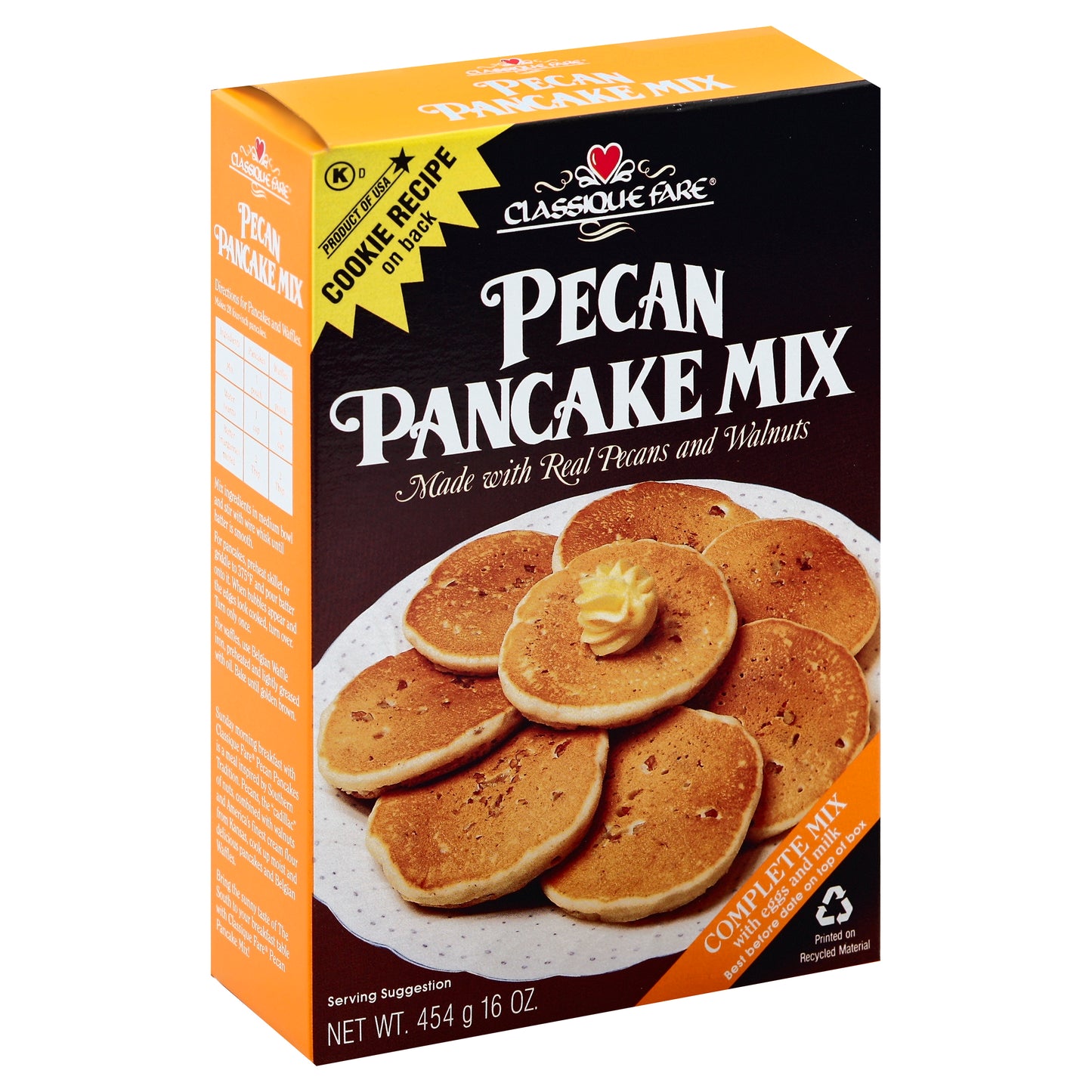 Classique Fare Mix Pancake Pecan 16 Oz (Pack Of 6)