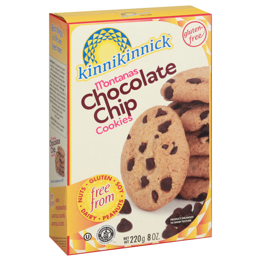 Kinnikinnick Cookie Montanas Chocolate chip Gluten Free 8 oz (Pack Of 6)