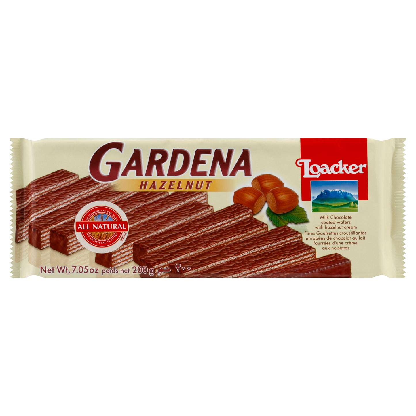 Loacker Wafer Gardena Hazelnut 7.5 Oz Pack of 10