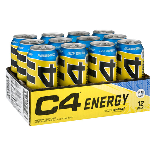 C4 Drink Energy Frozen Bombsicle 16 Oz (Pack Of 12)