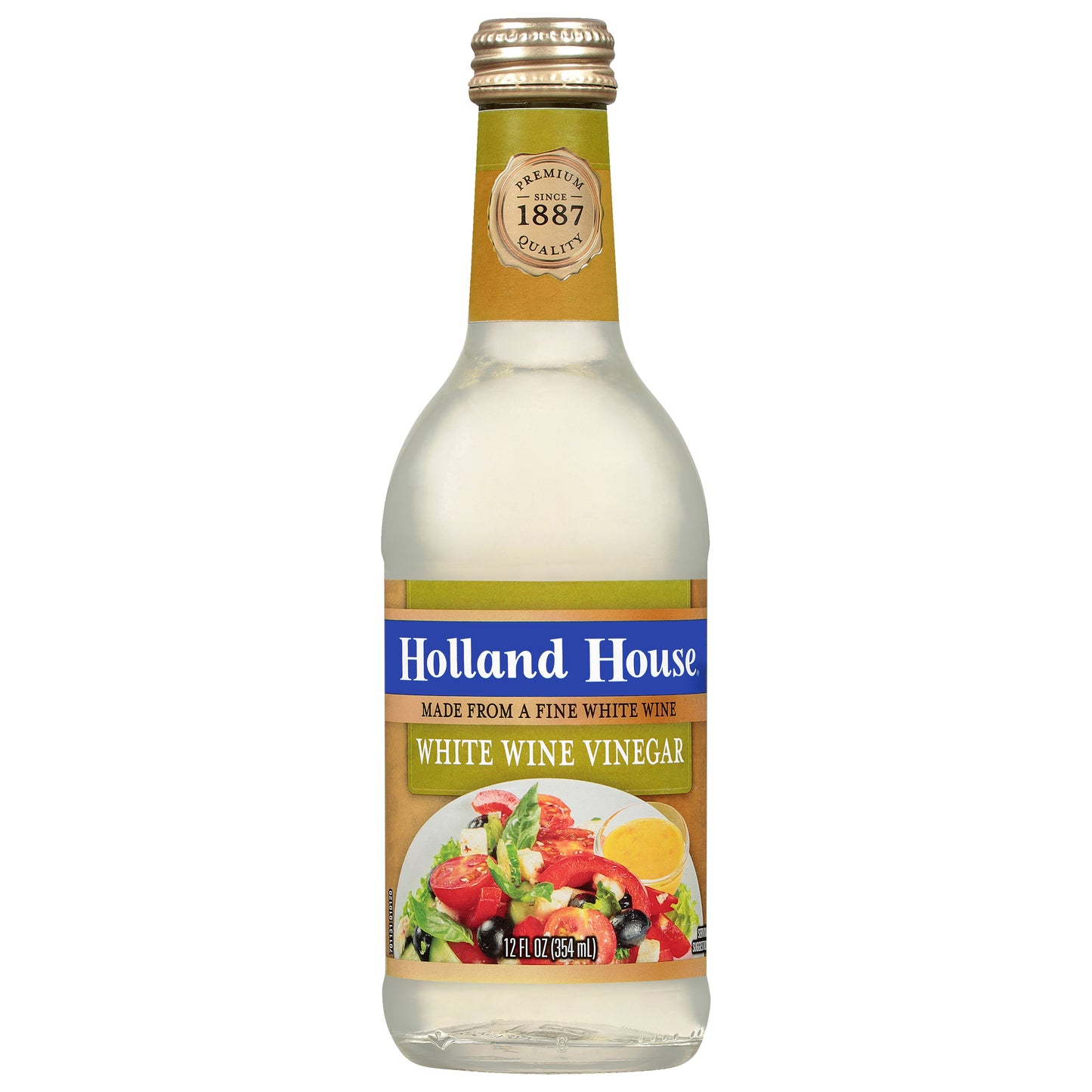 Holland House Vinegar Wine White 12 oz (Pack Of 6)