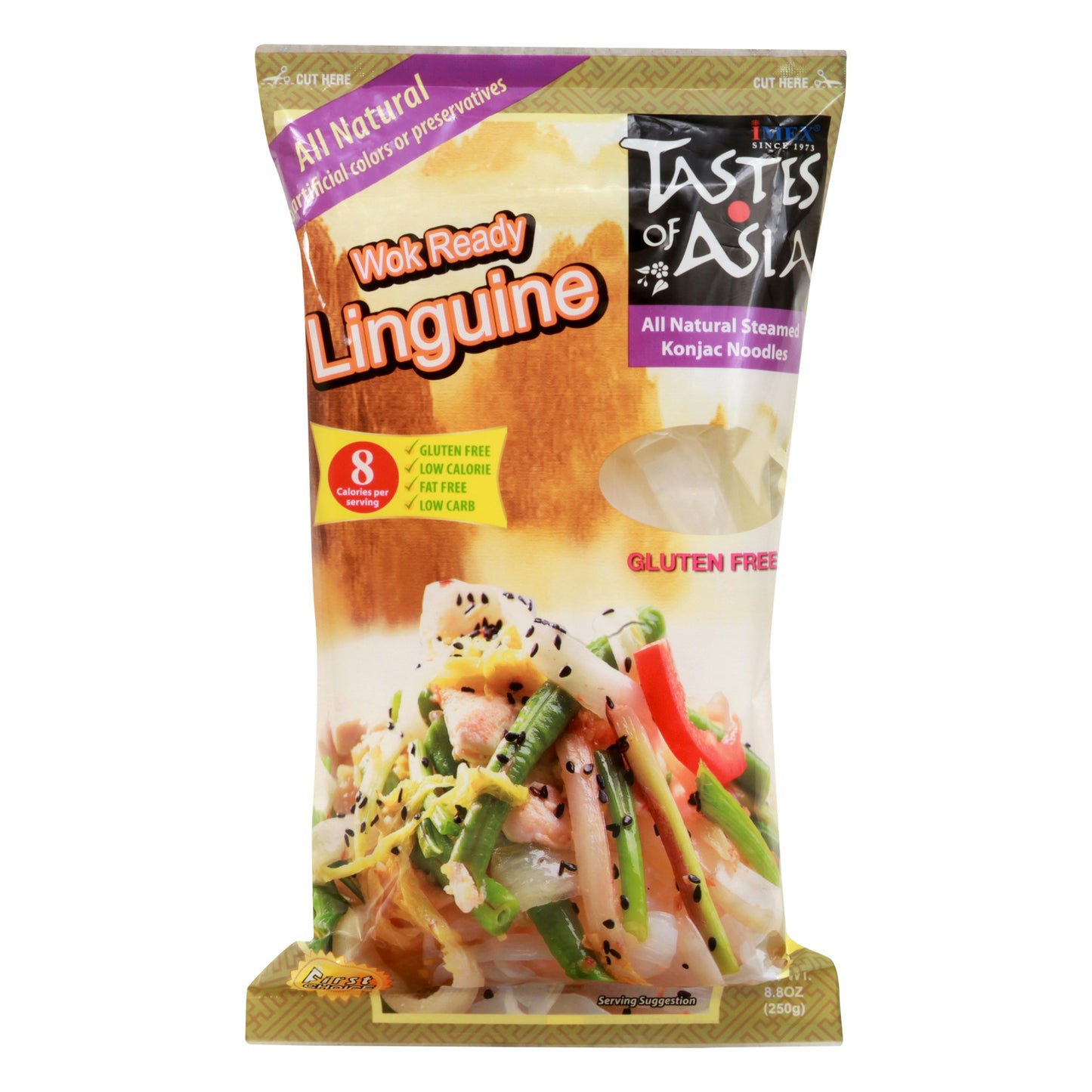 Taste Of Asia Pasta Konjac Linguini 8.8 Oz Pack of 6