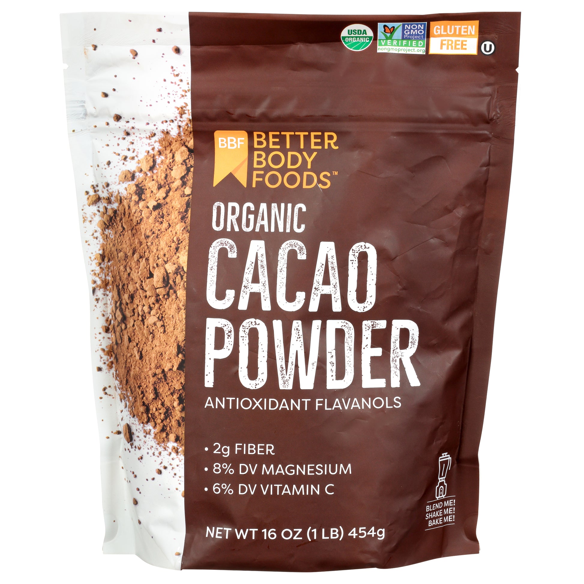 Betterbody Powder Cacao Organic 16 oz (Pack Of 5)