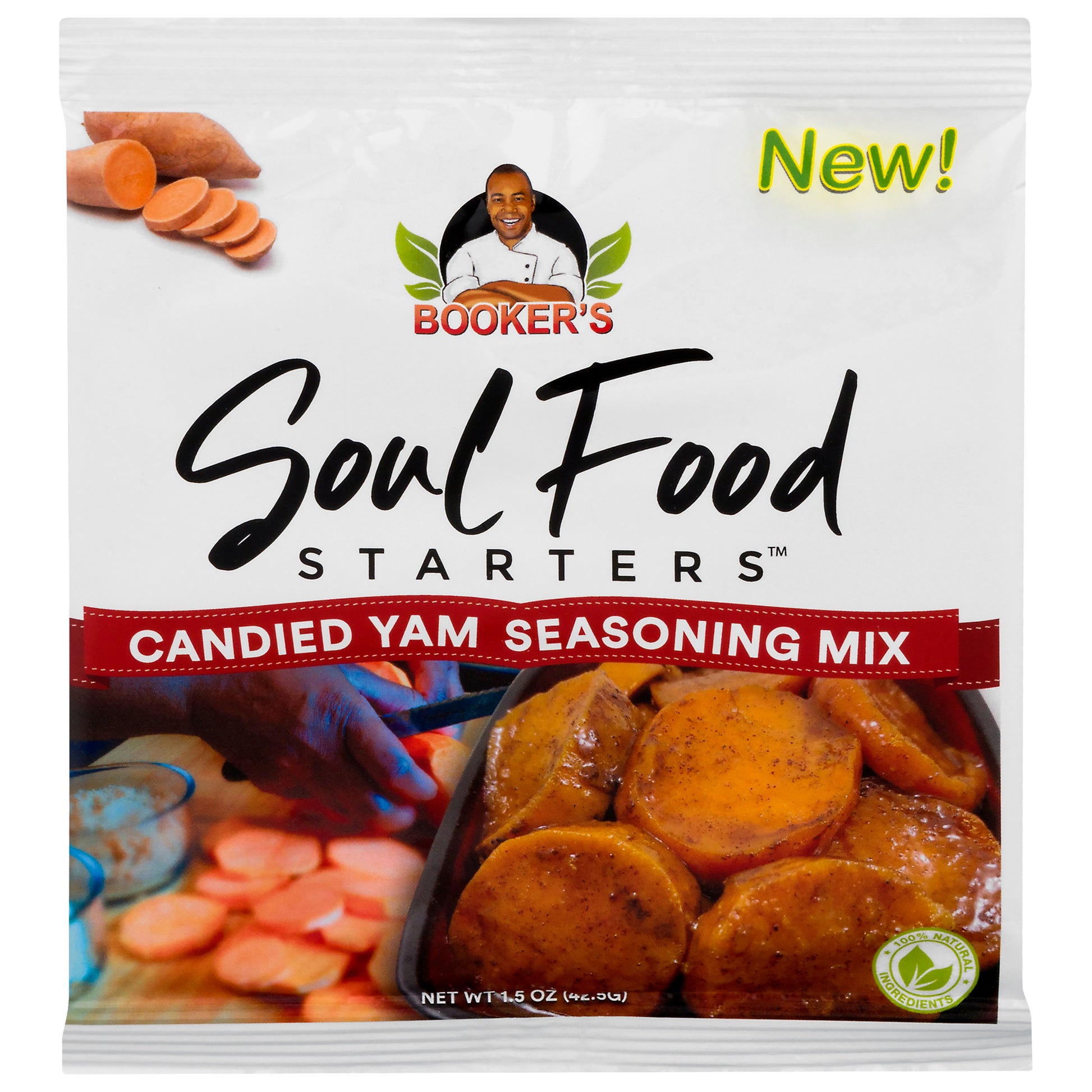 Bookers Soul Food Starter Seasoning Candied Y 1.5 oz (Pack Of 24)