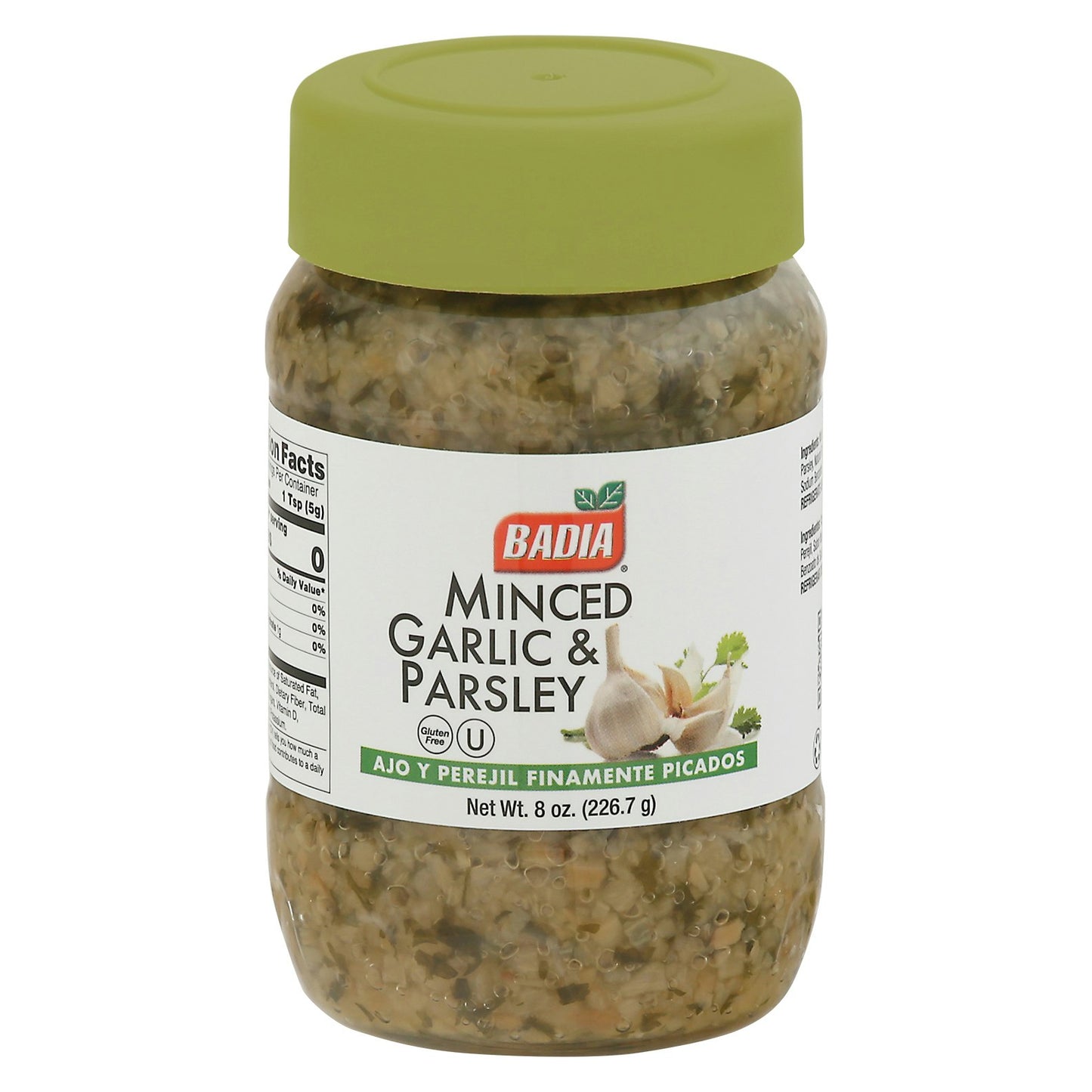 Badia Spice Garlic Minced Parsley 8 Oz (Pack of 12)