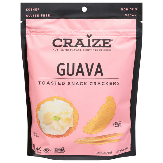 Craize Crackers Corn Guava 4 Oz Pack of 6