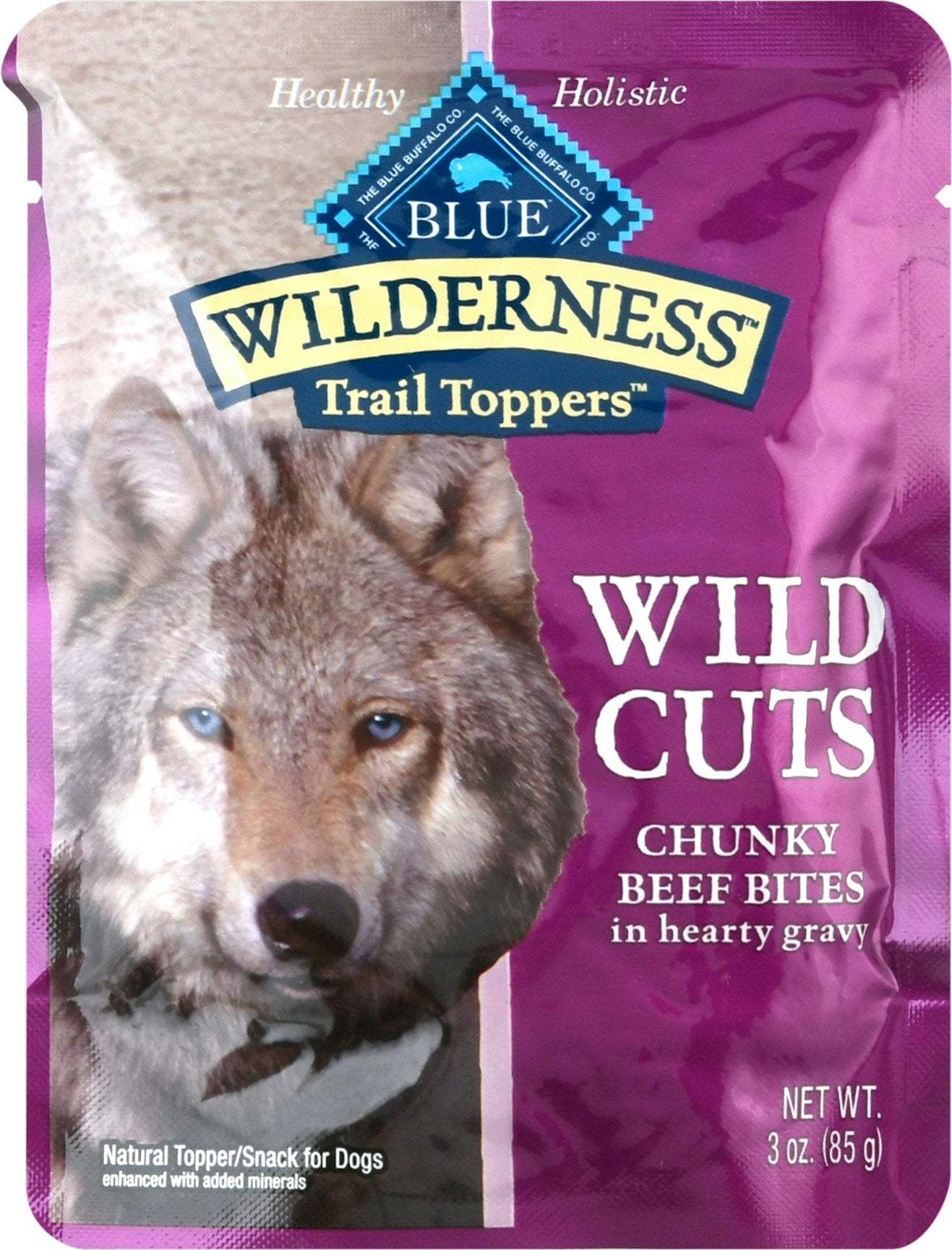 Blue Buffalo Food Dog Chunky Beef Bites 3 Oz Pack of 24