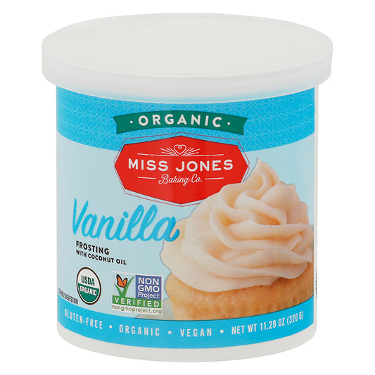 Miss Jones Baking Co Frosting Vanilla 11.29 oz (Pack Of 6)