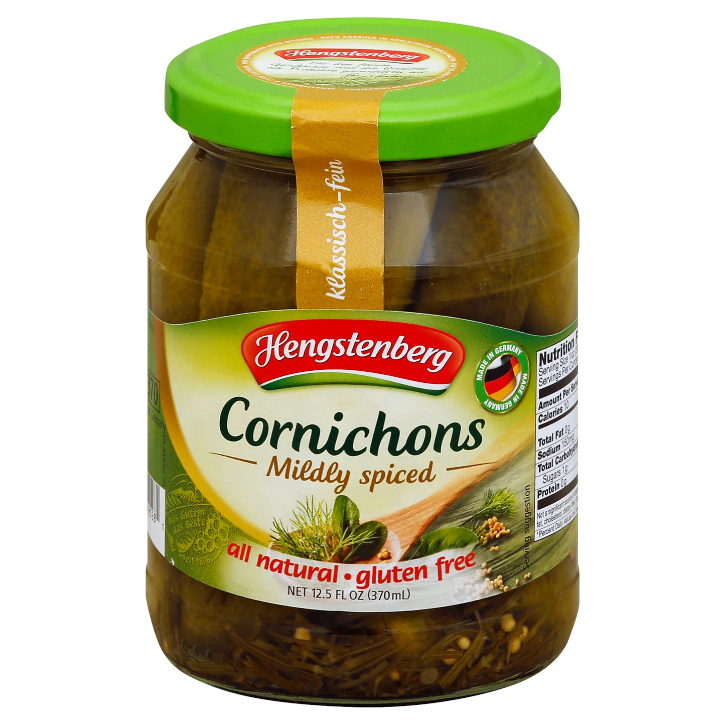 Hengstenberg Cornichons 12.5 Oz (Pack Of 12)