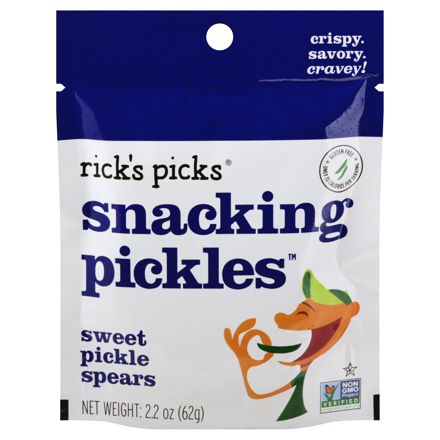 Ricks Picks Pickles Spears Sweet 2.2 Oz (Pack Of 12)